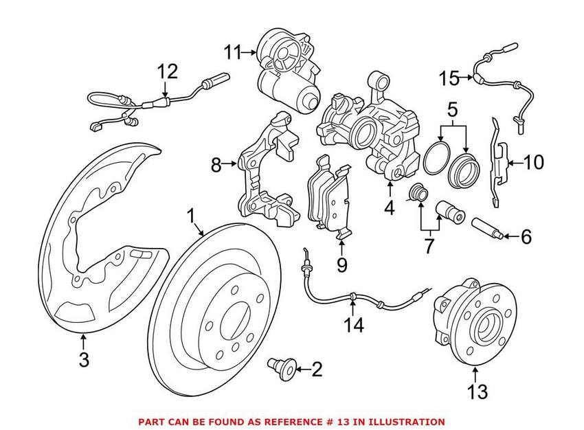 BMW Wheel Bearing and Hub Assembly - Rear 33416851589